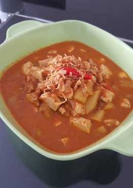 Sambal kentang tahu santan balado (tanpa goreng)