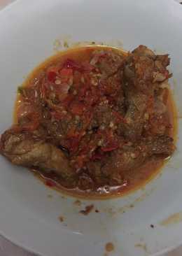 Paha ayam goreng mercon ala Dian