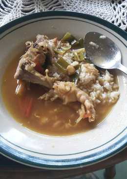 Soto ayam ceker ala bunda