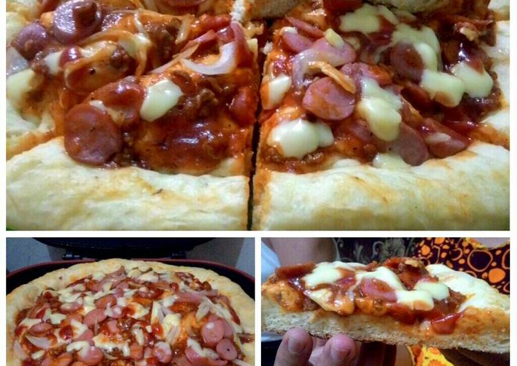 bahan dan cara membuat Pizza Killer Soft Bread ala Gita ??