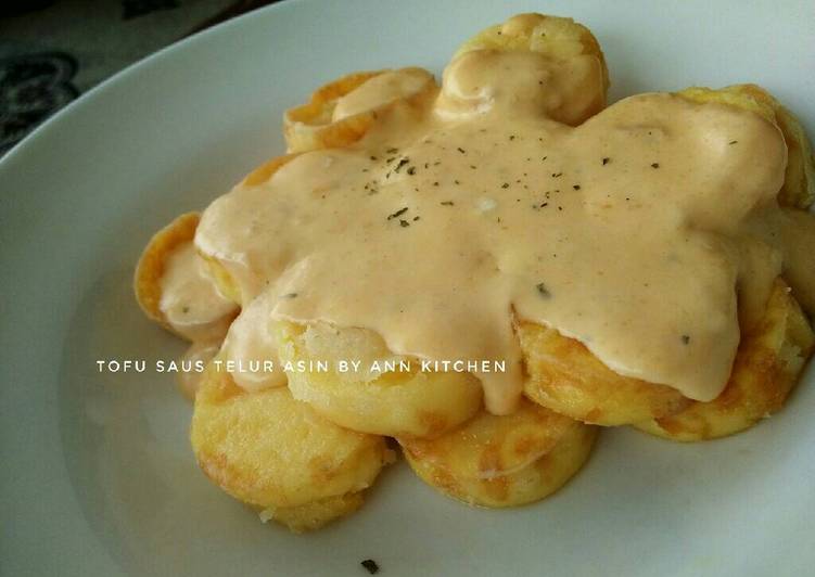 Resep Tofu saus telur asin Kiriman dari falen ann