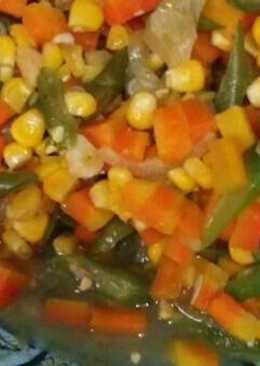 Tumis buncis wortel jagung