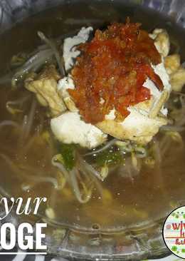 39. Sayur taoge / kecambah / lontong mie tanpa petis