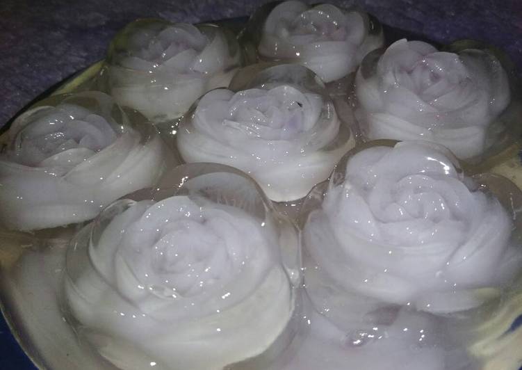 resep lengkap untuk Puding kaca nutrijel