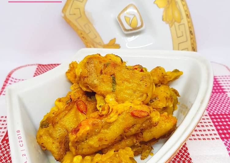 Oncom goreng tepung