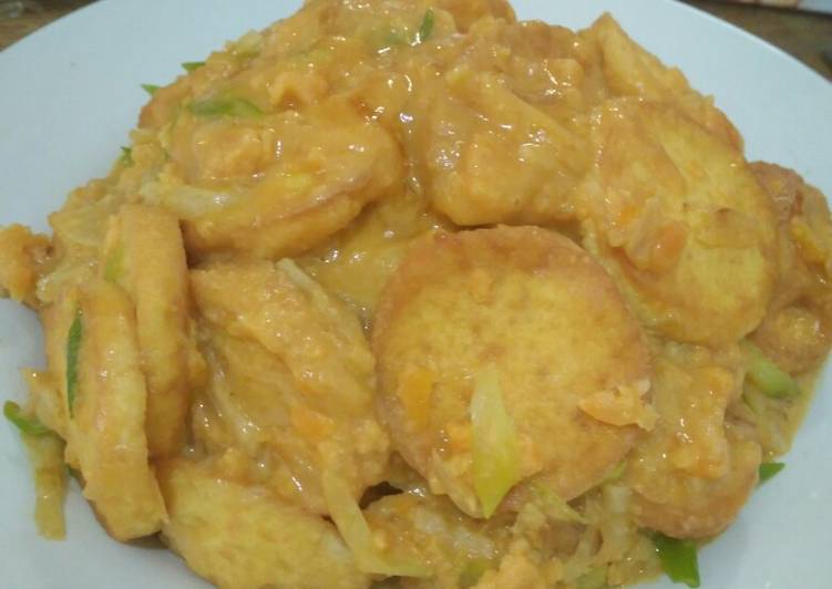 resep Tofu saos telur asin