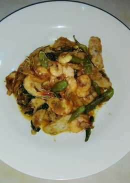 Otak2 udang saus pedas manis