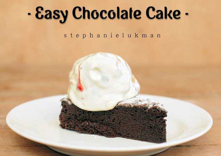 cara membuat Easy Chocolate Cake / Kue Cokelat cuma 2 Bahan / Flourless Cake