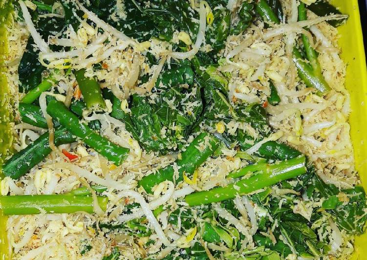 Resep Urap kacang,kangkung,daun singkong,touge By Vie Tamala