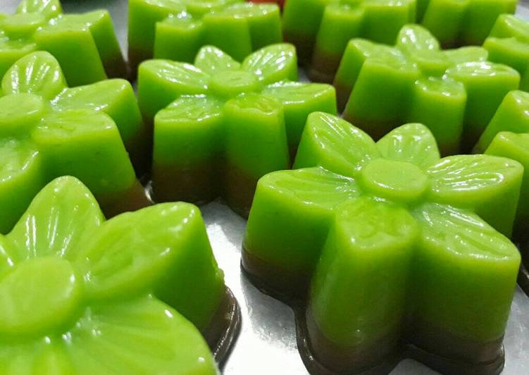 gambar untuk resep makanan Talam Pandan Gula Merah