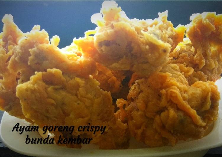 cara membuat Ayam goreng crispy, kriuknya awet... ??