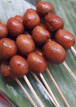 Sate telur puyuh enak