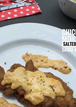 Chiken Katsu with Salted Egg Sauce #ketopad_cp_resepayam