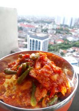 Telor balado asam manis rawit ijo