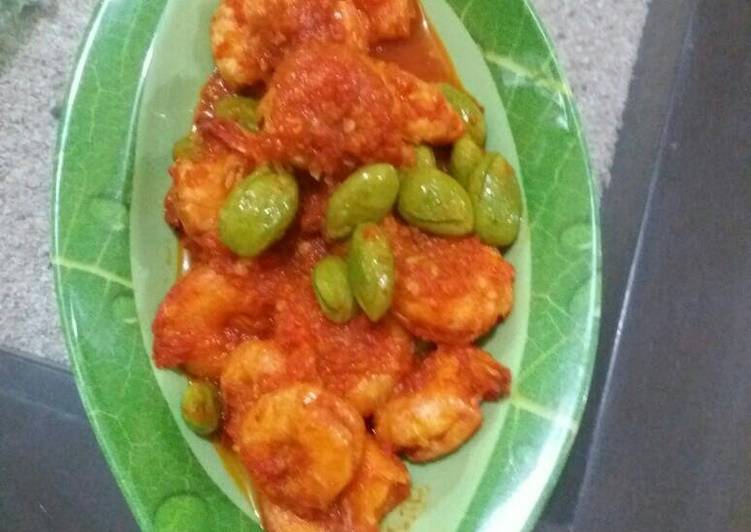 resep lengkap untuk Balado Udang Pete Mantaapp