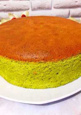 Green tea japanese cheese cake