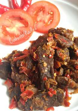 Dendeng daging balado