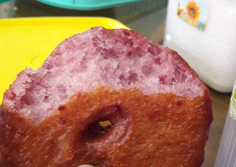 gambar untuk resep makanan Donat ubi ungu kriuk