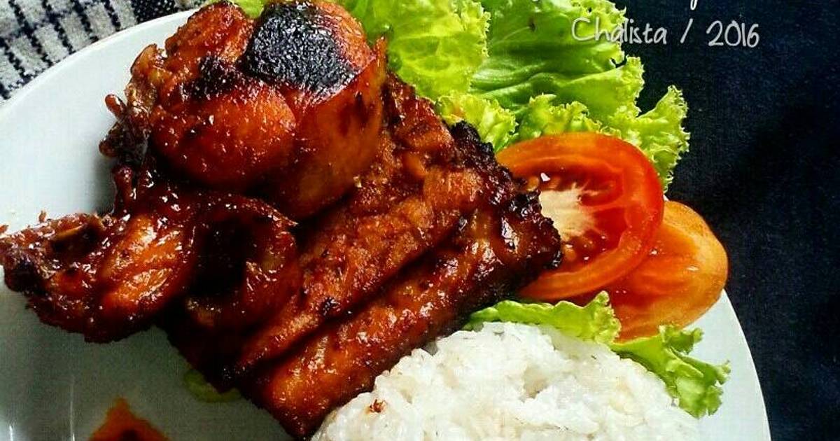 Resep Ayam dan Tempe Bacem ala Chalista