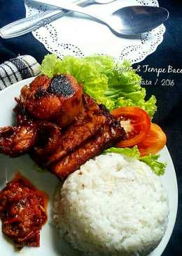 Ayam dan Tempe Bacem