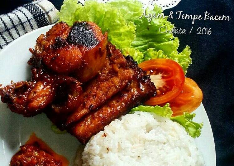 Resep Ayam dan Tempe Bacem Karya Chalista Kitchen