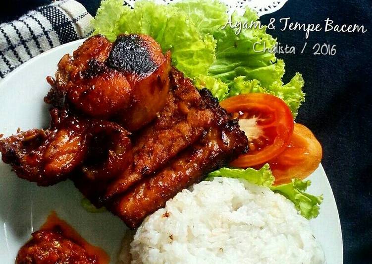 resep makanan Ayam dan Tempe Bacem