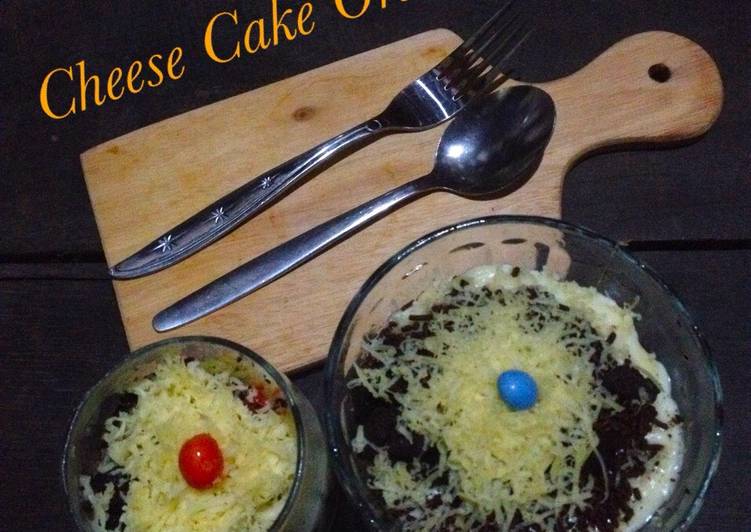 bahan dan cara membuat Cheese Cake Oreo Ceres Lumer