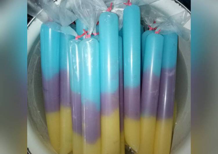 resep lengkap untuk Es mambo rainbow