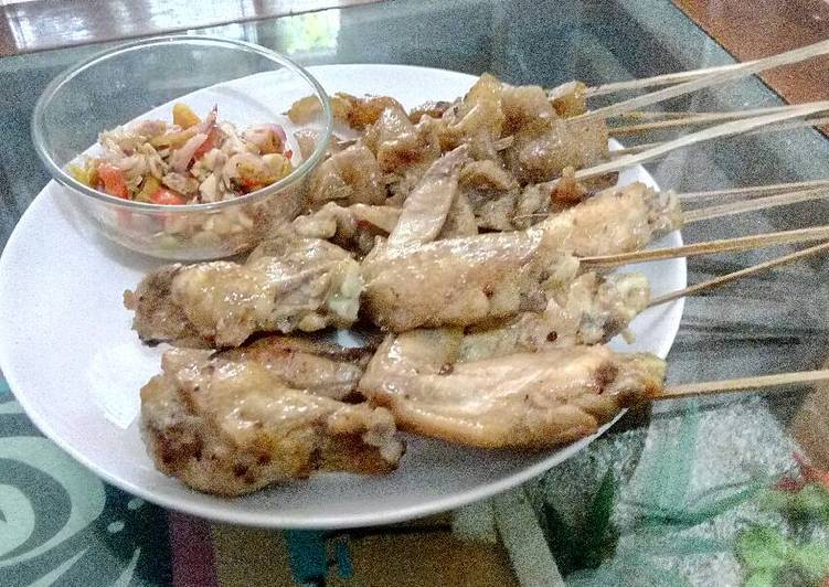 cara membuat Sate Taichan Sambal Matah