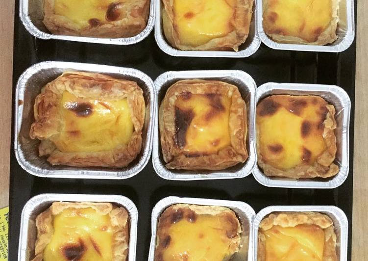 gambar untuk cara membuat Portuguese egg tart