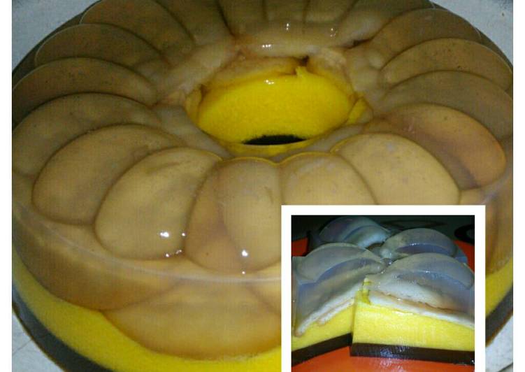 Resep Puding marie regal 3 lapis By FatmaWardy