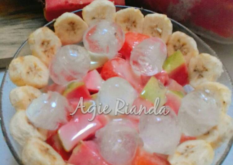 resep lengkap untuk Es buah suka-suka