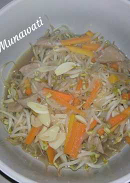 Tumis toge wortel bakso