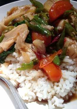 Jamur Tiram Kuah Kecap (#PR_recookmasakanberkuah)