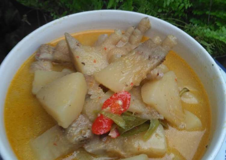 Resep Lodeh Sukun Ceker Ayam Karya Phien Kitchen
