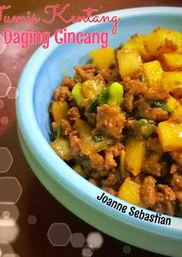 Tumis Kentang Daging Cincang #kitaberbagi