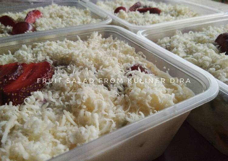 cara membuat Saus Salad Buah