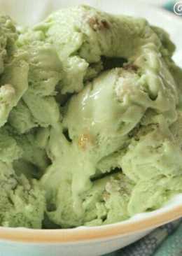 Banana GreenTea Ice cream aka Es krim pisang teh hijau