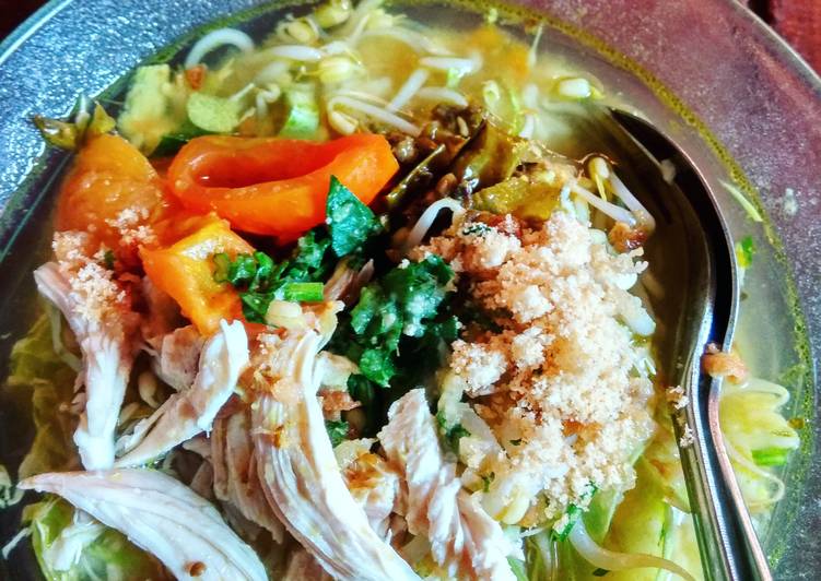 resep lengkap untuk Soto ayam seger