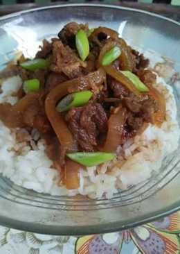 Beef bowl ala ala Yoshinoya.