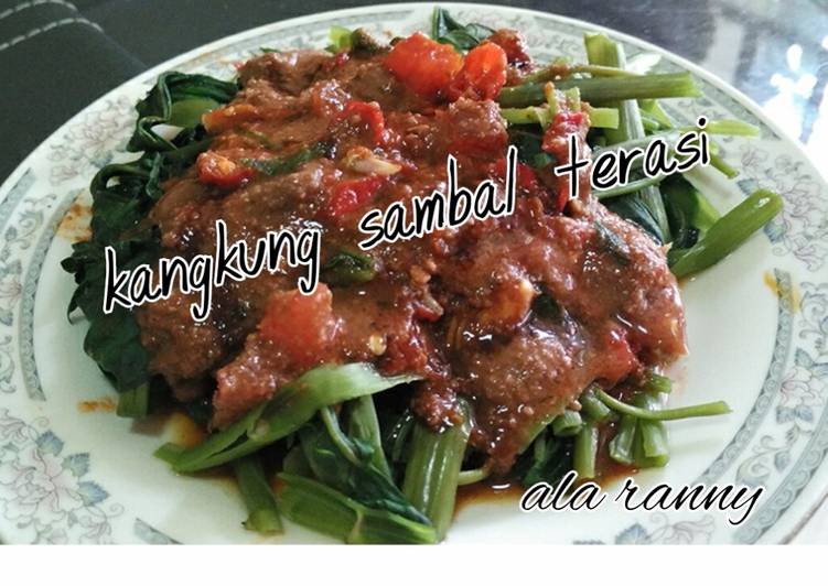 gambar untuk resep makanan Kangkung sambal terasi