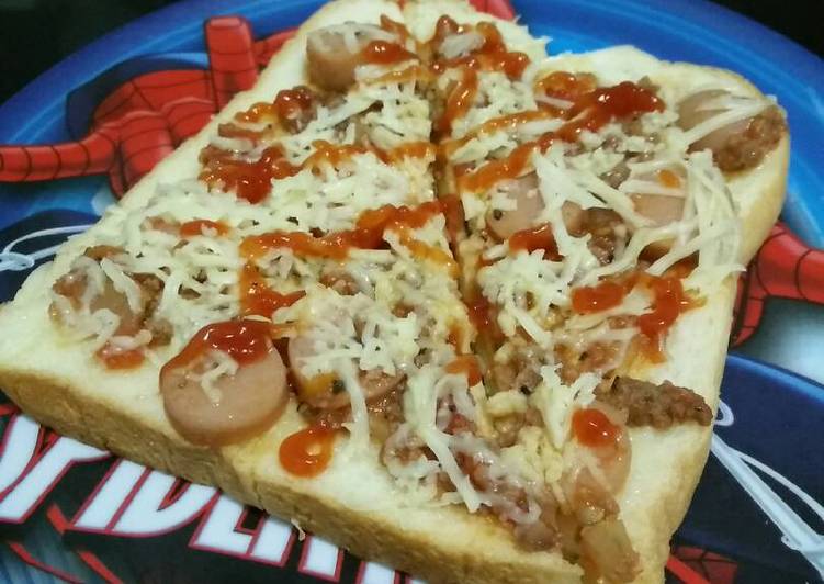 gambar untuk resep Roti pizza kesukaan koko Lee ????????