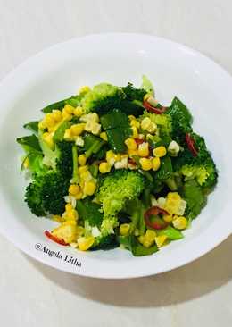 Sayur brokoli & jagung manis rebus #menu sederhana