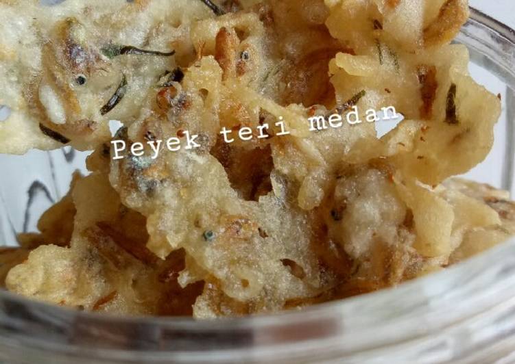 resep masakan Peyek teri medan