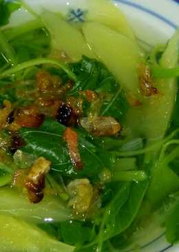 Sayur bening bayam pepaya muda