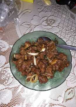 Beef yakiniku sederhana