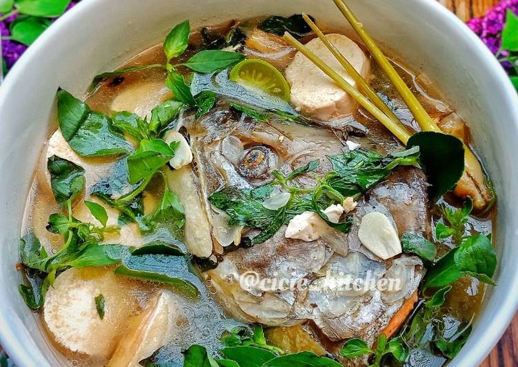 Resep Sup Kepala Ikan Salmon Kiriman dari lestari cicie lukman