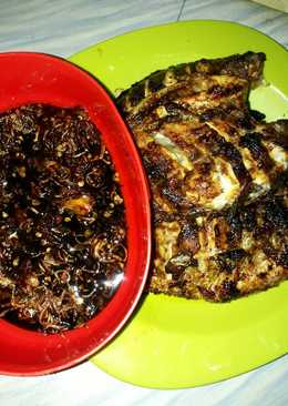 Nila bakar sambel kecap peacelope