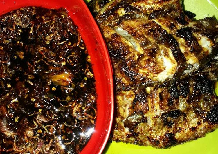 resep masakan Nila bakar sambel kecap peacelope