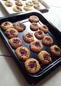 Thumbprint Cookies with cheese